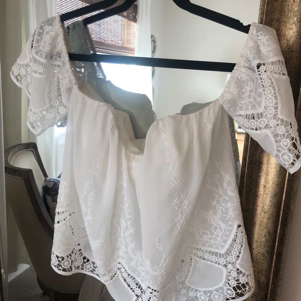 Lucy Paris off the shoulder top